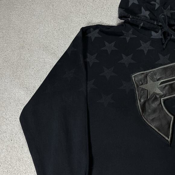 Famous Stars & Straps Hoodie Mens XL Vintage Y2K Sweatshirt Pullover AOP - Picture 12 of 16